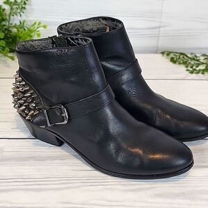 Sam Edelman Pax Ankle Boots Black Genuine Leather Womens Size 6.5